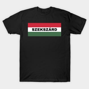 Szekszárd City in Hungarian Flag T-Shirt